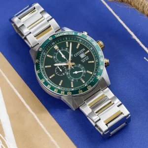 Alternative view of Citizen Chronograph Tachymeter Bezel Two-Tone Men's Watch- AN3689-55X