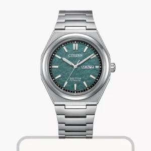 Citizen Zenshin Eco-Drive Super Titanium™ Green Dial Men’s Watch- AW0130-85X