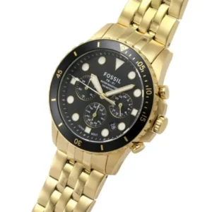Alternative view of Fossil FB-01 Chronograph Gold-Tone Black Dial Men's Watch- FS5836