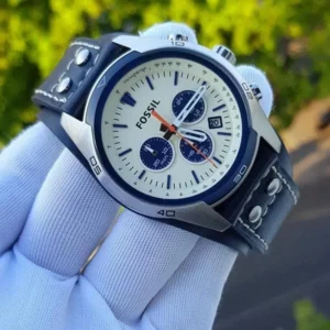 Alternative view of Fossil Coachman Cream Chronograph Dial Leather Men’s Watch- CH3051