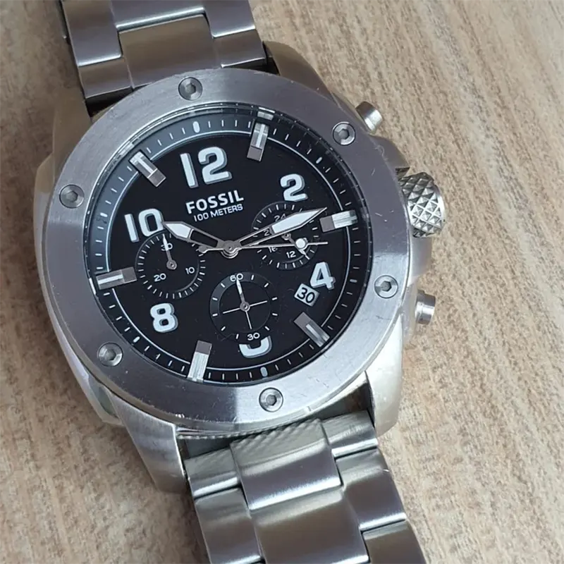 Fossil Modern Machine Chronograph Black DIal Men's Watch- FS4926 - Image 2