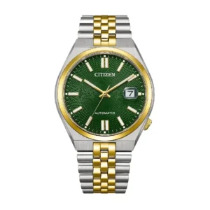 Citizen Tsuyosa Powermatic 60 Green Dial Two-tone Men’s Watch- NK0024-54X