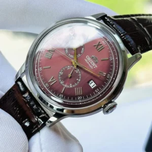 Alternative view of Orient Bambino Version 8 Burgundy Dial Men's Watch- RA-AK0705R