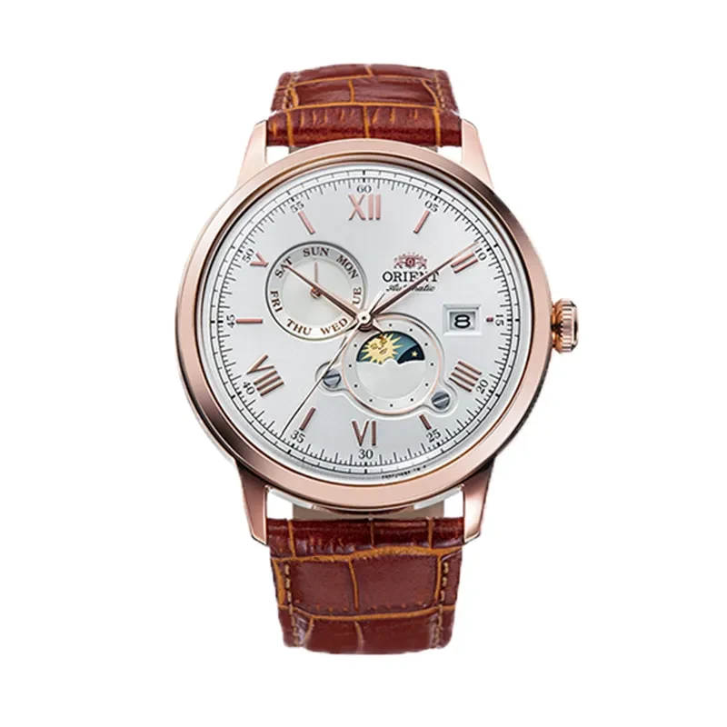 Orient Bambino Version 9 “Sun & Moon” Automatic Men's Watch- RA‑AK0801S