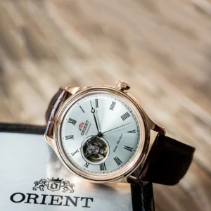 Alternative view of Orient Open Heart Champagne Classical Dial Men's Watch- AG00001S