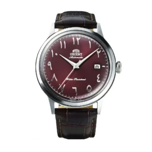 Orient Bambino V2 Arabic Red Sunburst Dial Men's Watch- RA-AC0037R