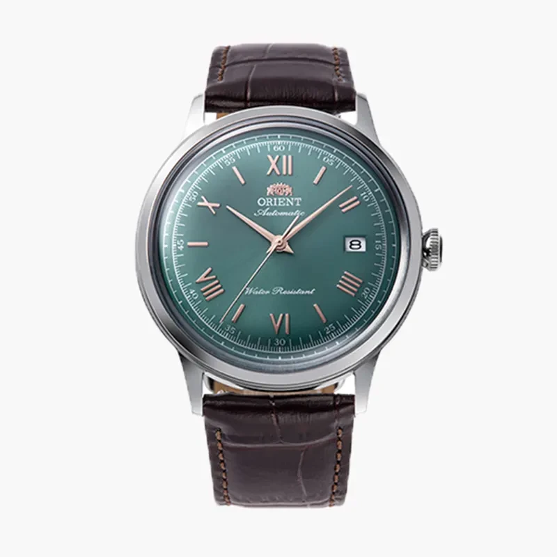 Orient Bambino Version II Automatic Green Dial Men's Watch- RA-AC0023E