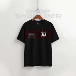 Waffle Drop Shoulder T-shirt - Badr 313