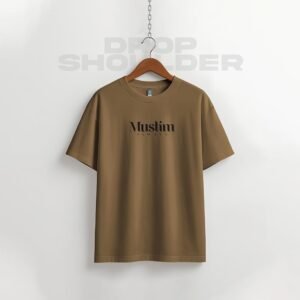 Waffle Drop Shoulder T-shirt - Muslim