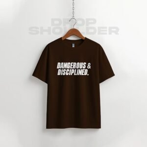 Waffle Drop Shoulder T-shirt - Desciplined In Stock